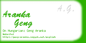 aranka geng business card